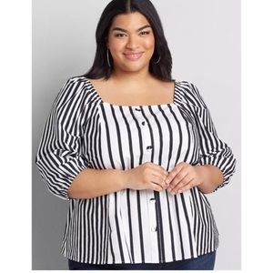 Peplum blouse from Lane BRYANT.  Size 22